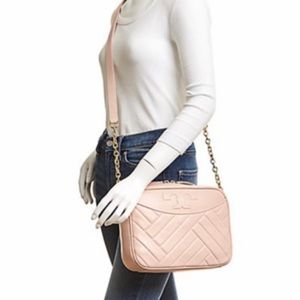 Tory Burch Pink Camera Bag Crossbody Leather Alexa NWT
